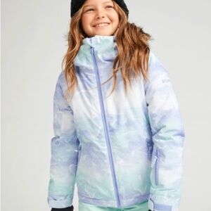 Roxy Snow Pastel Blue and White Jacket